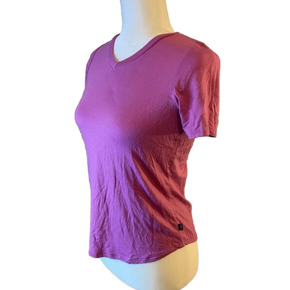 Terez Girls Size XL 16 Short Sleeve T-Shirt Light Purple V-Neck Tee‎ Lightweight - Picture 3 of 8